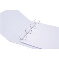 5 Star (A4) Presentation Ring Binder PVC 4 D-Ring 25mm (White) Pack of 10