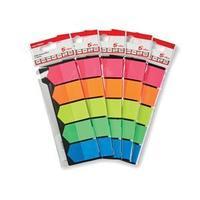 5 Star Index Flags Arrows 25mm Assorted Pack of 5