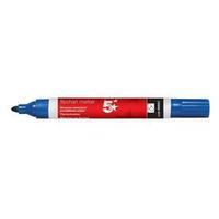 5 star flipchart marker pen water based line width 20mm blue pack of 1 ...