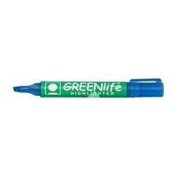 5 Star Eco Highlighter Pen Chisel Tip 1-5mm Line (Blue) Pack of 10