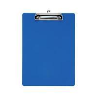 5 Star (A4) Solid Durable Plastic Clipboard with Rounded Corners (Blue)