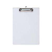 5 Star (A4) Solid Durable Plastic Clipboard with Rounded Corners (Clear)