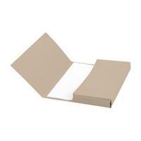 5 star a4 document wallet half flap 285gsm buff pack of 50