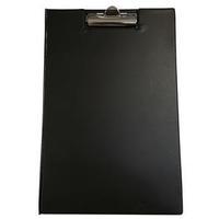 5 Star Fold Over Executive Clipboard PVC Finish with Foolscap Pocket (Black)