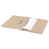 5 star foolscap transfer spring file with pocket 285gsm buff pack of 2 ...