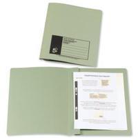5 star foolscap flat file recycled manilla 285gsm green pack of 50
