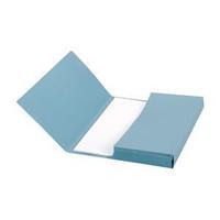 5 star document wallet half flap foolscap blue pack of 50