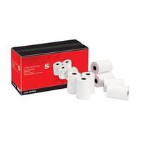 5 star adding machine roll 2 ply 55gsm white pack of 20