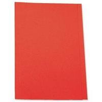 5 Star (Foolscap) Square Cut Folder Recycled Pre-punched 250gsm (Red) Pack of 100