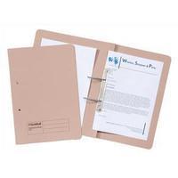 5 Star (Foolscap) Transfer Spring Files 315g/m2 Capacity 38mm (Buff) Pack of 50 Files