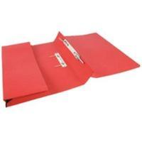 5 Star (Foolscap) Transfer Spring Files with Inside Pocket 315g/m2 38mm (Red) - 1 x Pack of 25 Files Ref 349-REDZ