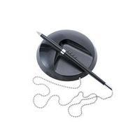 5 Star Desk Ball Pen Chained to Base 1.0mm Tip 0.5mm Line (Black)