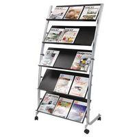 5 SHELF 3 x A4 MOBILE LITERATURE HOLDER