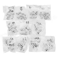 5 x 20mm Glass Tube Fuse Pack - Silver Transparent (110 PCS)