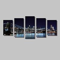 5 Panels Brooklyn Bridge Canvas art Print Modern Wall Art for Livingroom Decoration Unframed