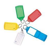 5 Star Key Hanger Sliding with Fob Label Area 38x21mm Tag Size Medium 55x30mm Assorted (Pack of 50)