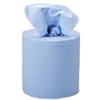 5 Star Facilities (150m) 2-Ply Centrefeed Hand Towel Refill (Blue) Pack of 6 for use in a Dispenser