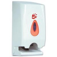 5 star facilities twin two roll toilet roll dispenser