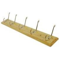 5 Hook Pine Hat And Coat Rack