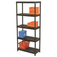 5 tier shelf unit with ventilated shelves