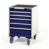 5 DRAWER MOBILE CABINET - H X W X D : 780 X 525 X 525