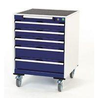 5 drawer mobile cabinet h x w x d 880 x 650 x 650