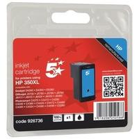 5 Star Compatible Inkjet Cartridge Page Life 1000pp Black [HP 350XL CB336EE Equivalent] Ref 111H035030