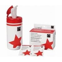 5 Star Office Cleaning Wipes for Telephone Bactericidal Non-hazardous in Tub [Pack 100]
