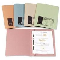 5 Star Flat File Recycled Manilla 285gsm 38mm Foolscap Green [Pack 50]