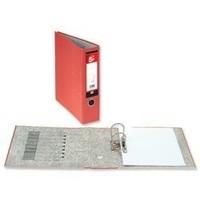 5 star lever arch file 70mm spine foolscap red pack 10