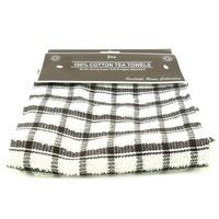 5 Sets 2x Sunhigh 100% Cotton Tea Towels Dish Cloths Dark Brown (10 Tea Towels)