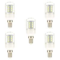 5 pcs e14 5 w 24 smd 5730 450 lm natural white corn bulbs ac 220 240 v