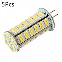 5 pcs G4 5W 126 SMD 3014 450-500LM Warm White / Cool White MR11 Decorative Bi-pin Lights (AC/DC 12-24V)