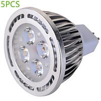 5 pcs GU5.3(MR16) 6W 4 SMD 540 LM Warm White / Cool White MR16 Decorative Spot Lights AC 85-265 / AC 12 V