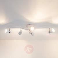 5-light Arjen LED ceiling light, white