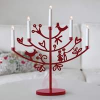 5 lightdesignercandleholder eden red