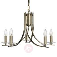5 bulb ascona antique appearance hanging light