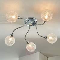 5-bulb LED ceiling light Ticino