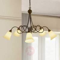 5 bulb country house hanging light michele