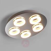 5-light Nilson LED ceiling light