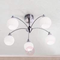 5-light LED ceiling lamp Ledion