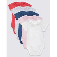 5 Pack Pure Cotton Bodysuits