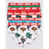 5 Pack Pure Cotton Marvel Briefs (18 Months - 8 Years)