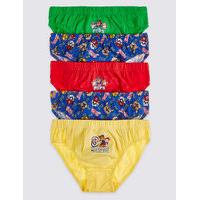 5 Pack Pure Cotton Paw Patrol Briefs (18 Months - 8 Years)