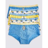 5 pack despicable me minions cotton shorts with stretch 6 16 years