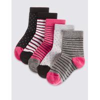 5 pairs of cotton rich socks with freshfeet 3 14 years