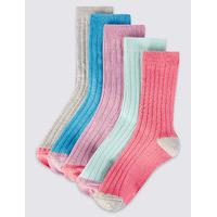 5 pairs of freshfeet cotton rich socks 1 14 years