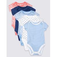 5 Pack Pure Cotton Assorted Bodysuits