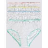 5 Pack Pure Cotton Assorted Trim Briefs (18 Months - 12 Years)