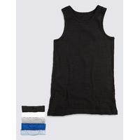 5 Pack Pure Cotton Assorted Vests (18 Months - 16 Years)